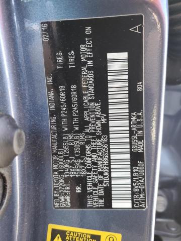 Photo 11 VIN: 5TDJKRFH8GS256183 - TOYOTA HIGHLANDER 