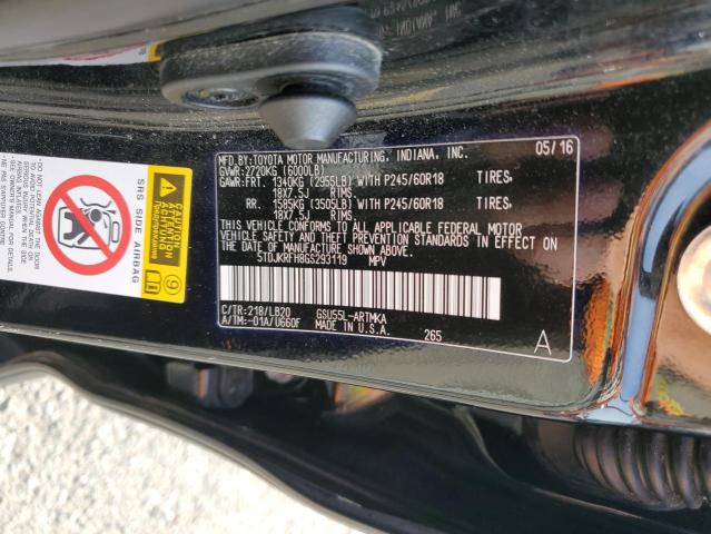 Photo 13 VIN: 5TDJKRFH8GS293119 - TOYOTA HIGHLANDER 