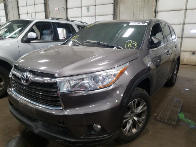 Photo 1 VIN: 5TDJKRFHXFS159288 - TOYOTA HIGHLANDER 