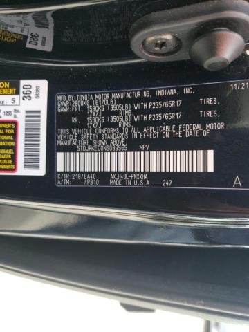 Photo 12 VIN: 5TDJRKEC0NS089565 - TOYOTA SIENNA XLE 