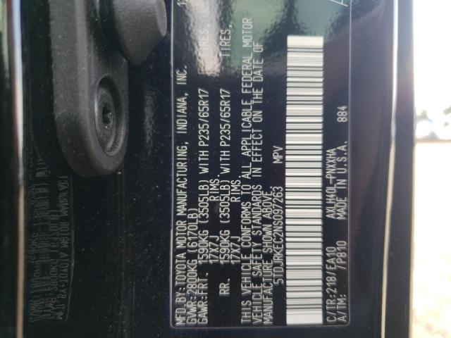 Photo 12 VIN: 5TDJRKEC2NS097263 - TOYOTA SIENNA 