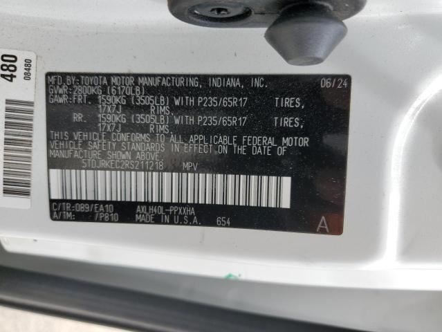 Photo 13 VIN: 5TDJRKEC2RS211218 - TOYOTA SIENNA XLE 