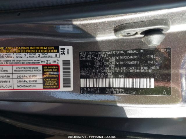 Photo 8 VIN: 5TDJSKFC8RS148886 - TOYOTA SIENNA 