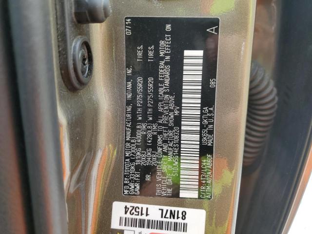 Photo 13 VIN: 5TDJW5G14ES108320 - TOYOTA SEQUOIA 