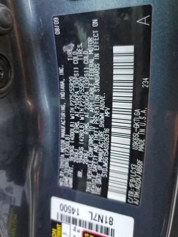 Photo 9 VIN: 5TDJW5G15AS026316 - TOYOTA SEQUOIA LI 