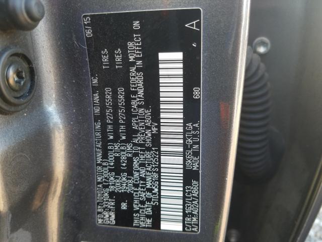 Photo 9 VIN: 5TDJW5G18FS125221 - TOYOTA SEQUOIA LI 