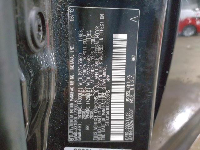 Photo 12 VIN: 5TDJY5G10CS069815 - TOYOTA SEQUOIA LI 