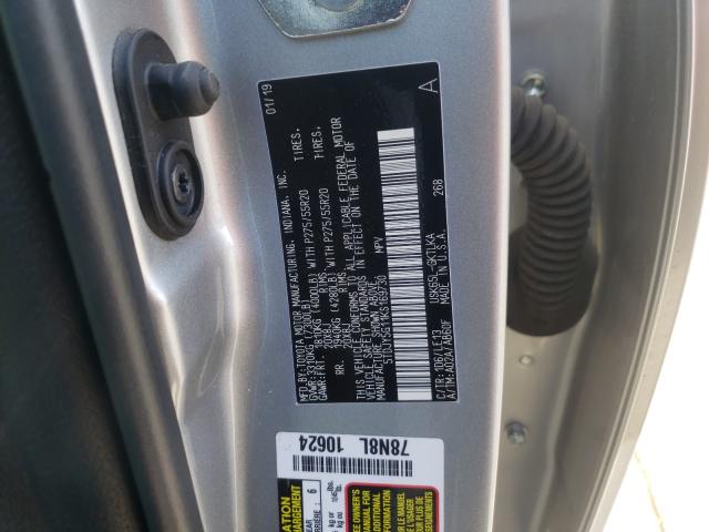 Photo 9 VIN: 5TDJY5G11KS169730 - TOYOTA SEQUOIA LI 