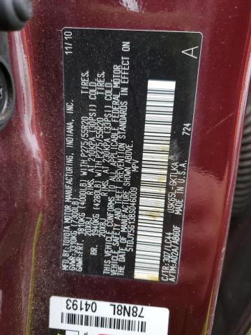 Photo 12 VIN: 5TDJY5G13BS046009 - TOYOTA SEQUOIA 