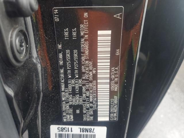 Photo 12 VIN: 5TDJY5G13ES108366 - TOYOTA SEQUOIA 