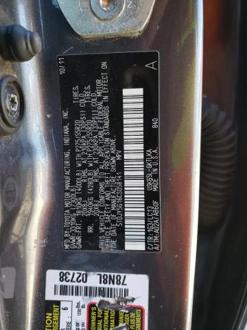 Photo 12 VIN: 5TDJY5G16CS058141 - TOYOTA SEQUOIA LI 