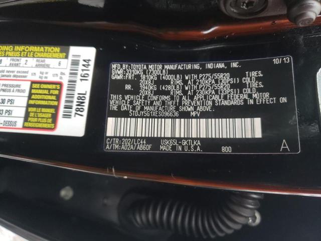 Photo 9 VIN: 5TDJY5G1XES096636 - TOYOTA SEQUOIA 