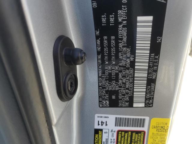 Photo 11 VIN: 5TDJZ3DC1HS152667 - TOYOTA SIENNA LE 