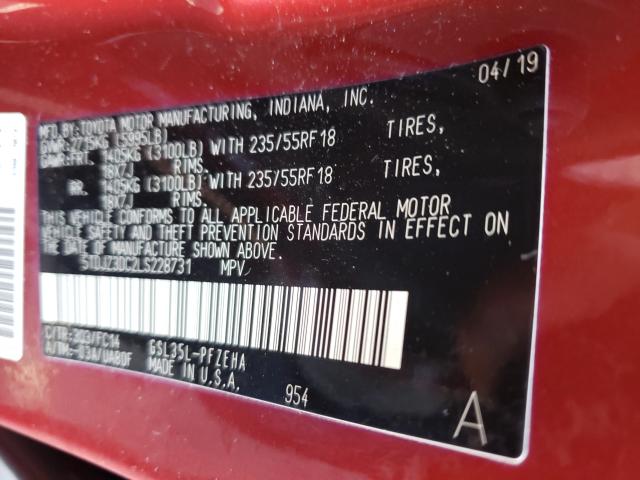 Photo 9 VIN: 5TDJZ3DC2LS228731 - TOYOTA SIENNA LE 