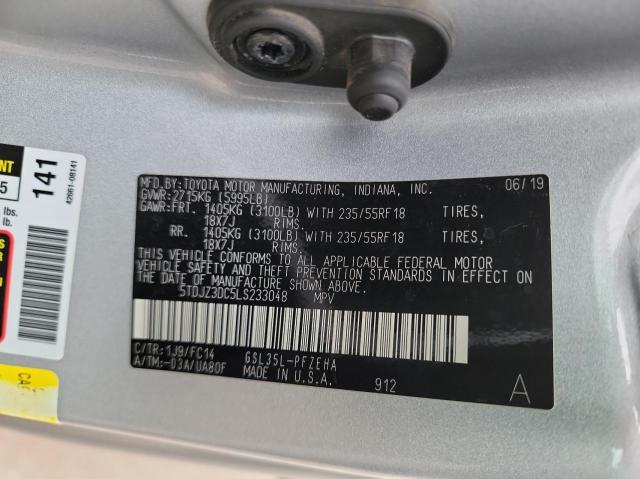 Photo 9 VIN: 5TDJZ3DC5LS233048 - TOYOTA SIENNA LE 