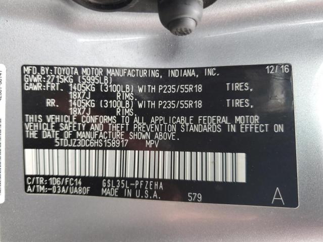 Photo 12 VIN: 5TDJZ3DC6HS158917 - TOYOTA SIENNA LE 