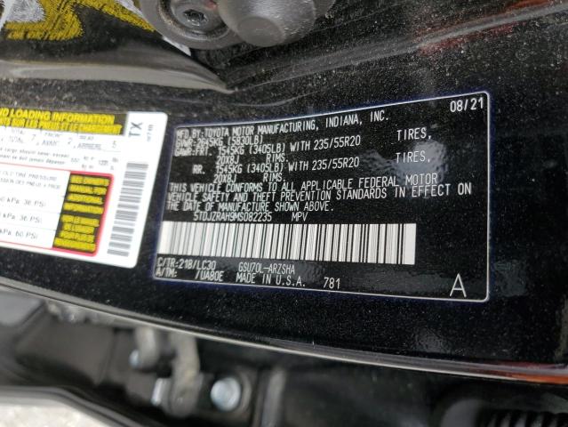 Photo 12 VIN: 5TDJZRAH9MS082235 - TOYOTA HIGHLANDER 