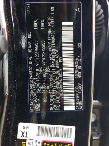 Photo 12 VIN: 5TDJZRBH3MS140306 - TOYOTA HIGHLANDER 