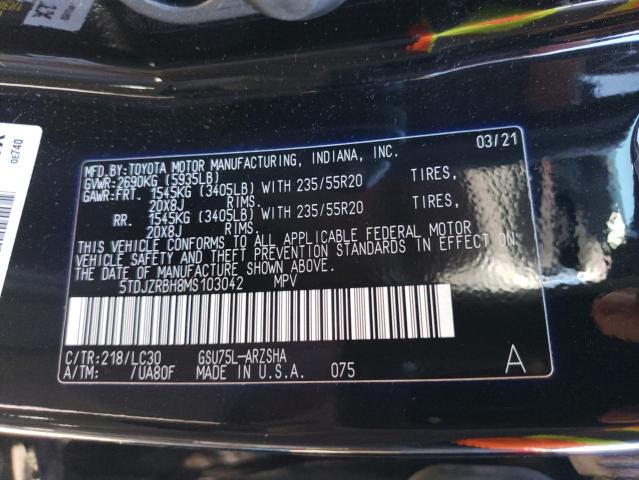 Photo 13 VIN: 5TDJZRBH8MS103042 - TOYOTA HIGHLANDER 