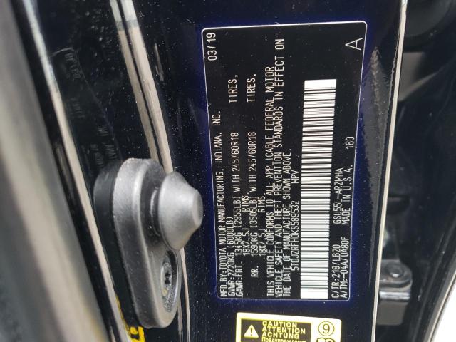 Photo 13 VIN: 5TDJZRFH0KS589532 - TOYOTA HIGHLANDER 