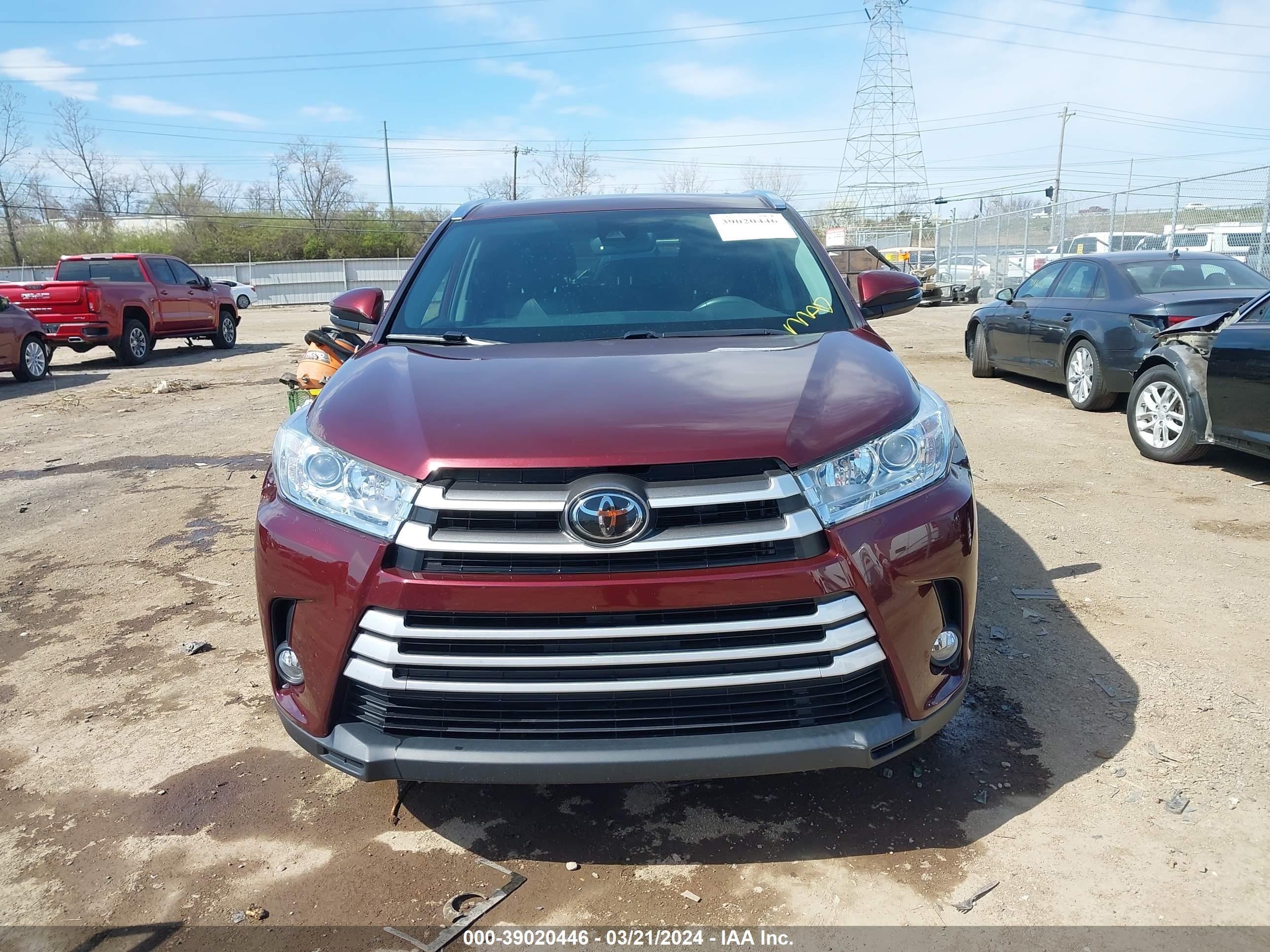 Photo 10 VIN: 5TDJZRFH2KS955281 - TOYOTA HIGHLANDER 