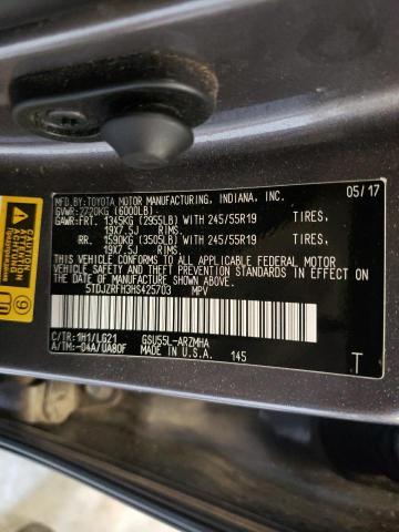 Photo 12 VIN: 5TDJZRFH3HS425703 - TOYOTA HIGHLANDER 