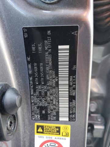 Photo 11 VIN: 5TDJZRFH3JS524091 - TOYOTA HIGHLANDER 