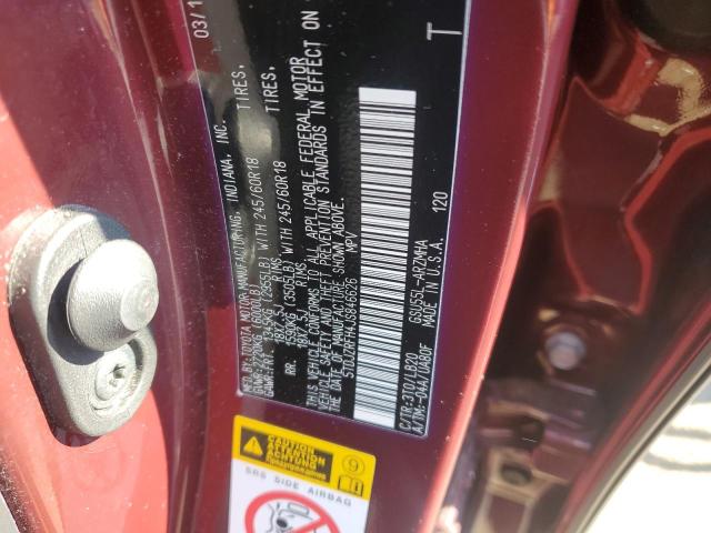 Photo 12 VIN: 5TDJZRFH4JS846626 - TOYOTA HIGHLANDER 