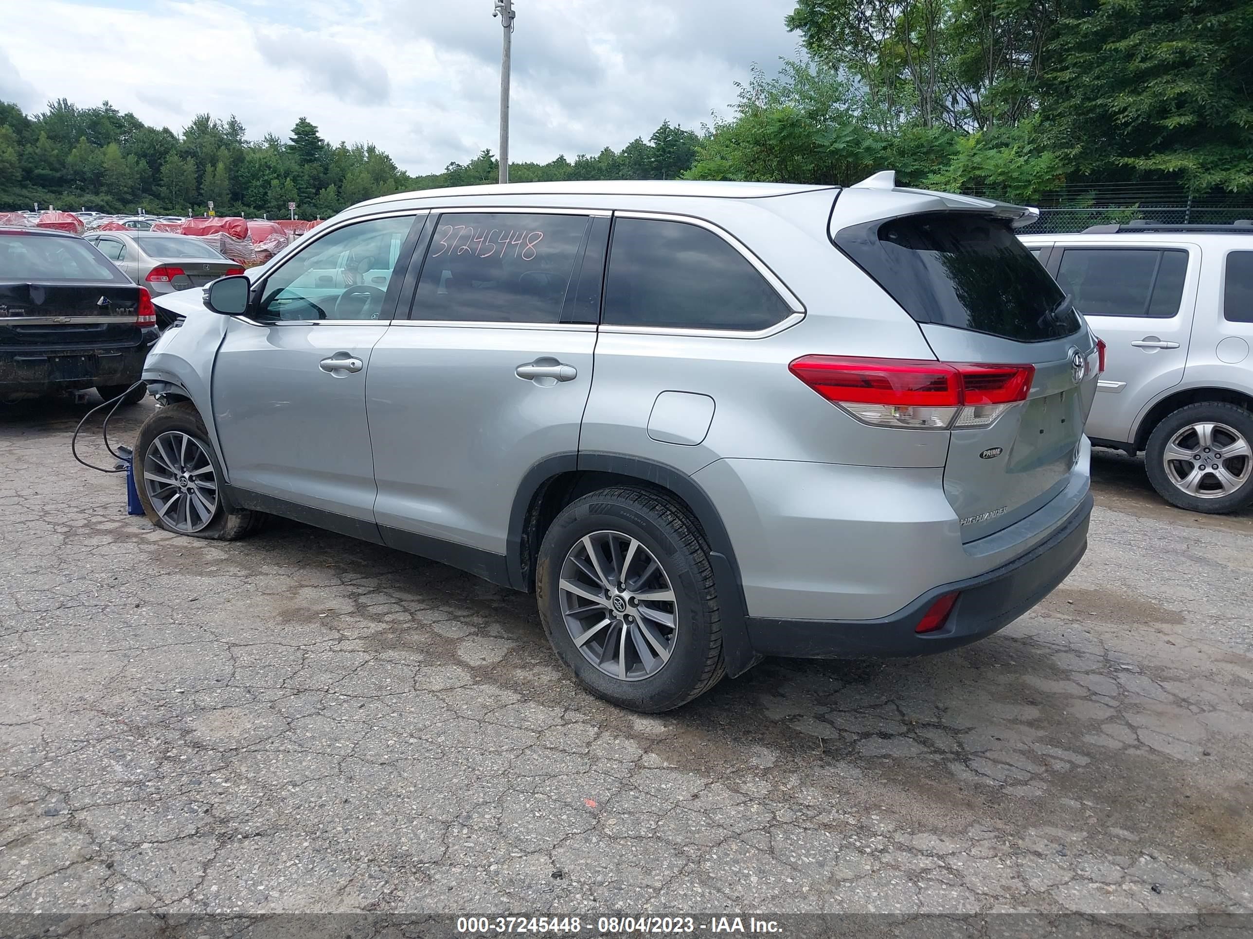 Photo 2 VIN: 5TDJZRFH6KS607032 - TOYOTA HIGHLANDER 