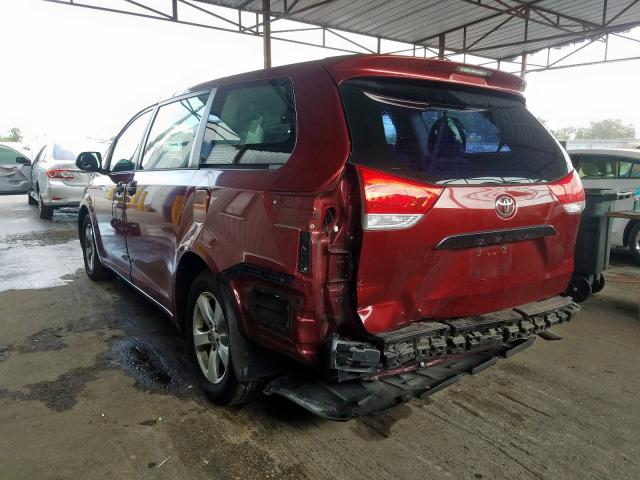 Photo 2 VIN: 5TDKA3DC0CS011755 - TOYOTA SIENNA BAS 