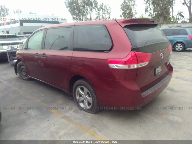 Photo 2 VIN: 5TDKA3DC9BS003314 - TOYOTA SIENNA 