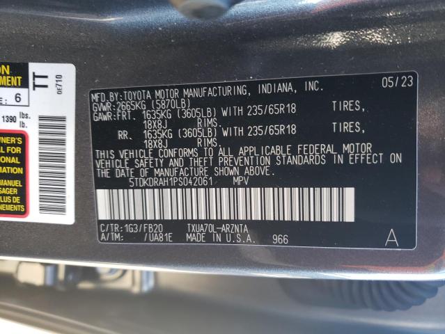 Photo 13 VIN: 5TDKDRAH1PS042061 - TOYOTA HIGHLANDER 