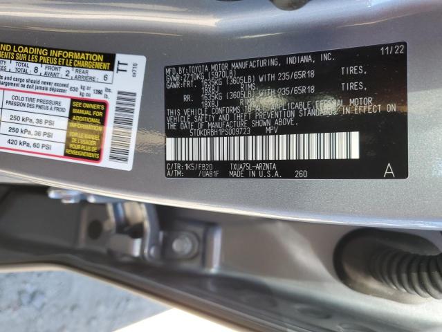 Photo 12 VIN: 5TDKDRBH1PS009723 - TOYOTA HIGHLANDER 