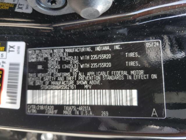 Photo 12 VIN: 5TDKDRBH6RS562161 - TOYOTA HIGHLANDER 