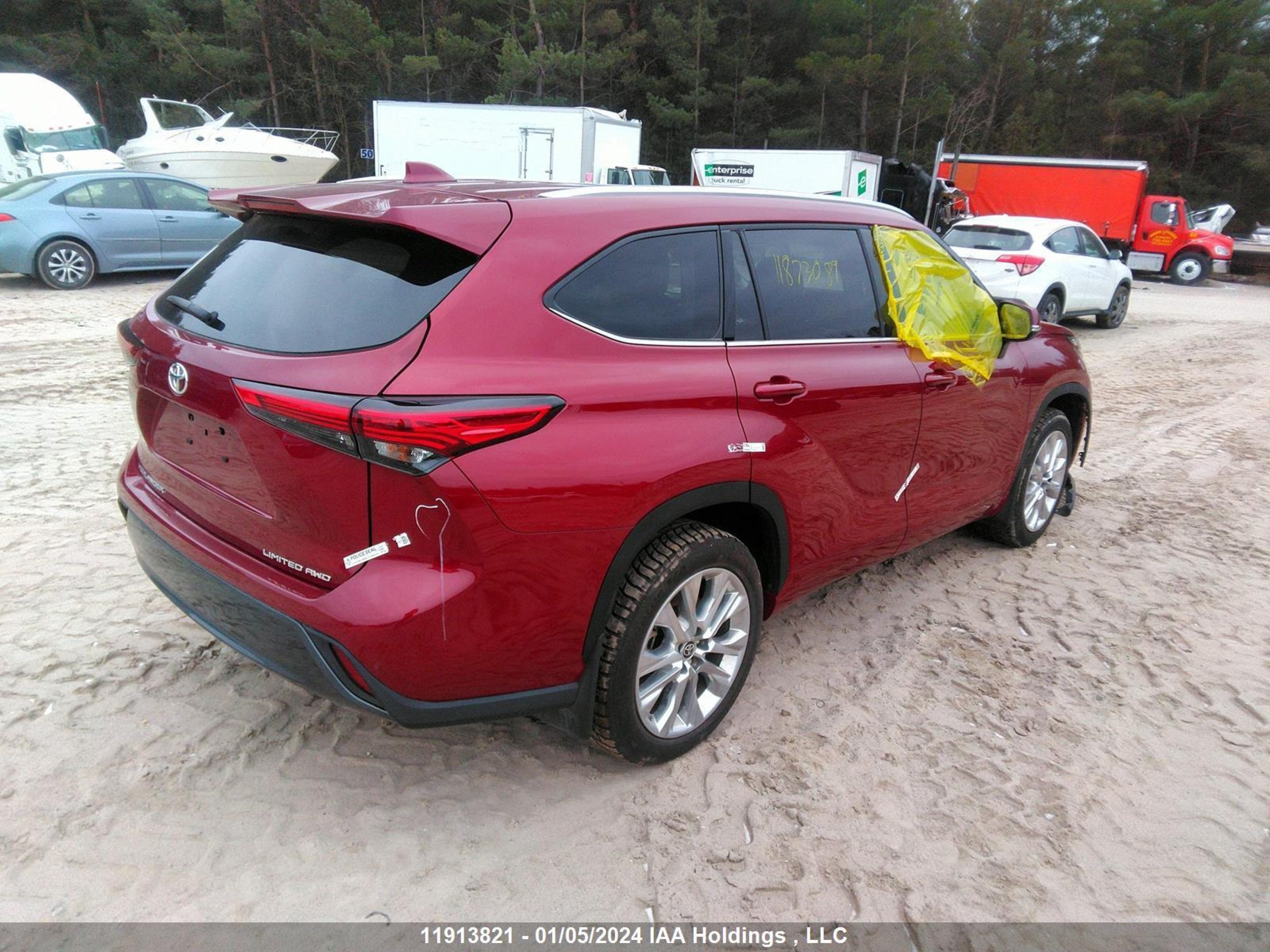 Photo 3 VIN: 5TDKDRBH7PS001416 - TOYOTA HIGHLANDER 