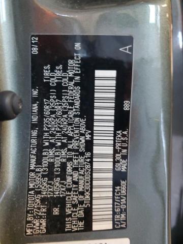 Photo 12 VIN: 5TDKK3DC0DS287416 - TOYOTA SIENNA LE 