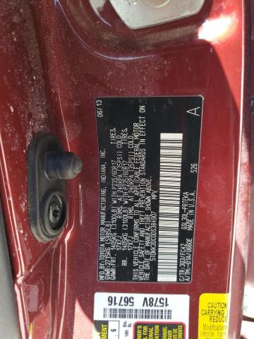 Photo 11 VIN: 5TDKK3DC0DS384907 - TOYOTA SIENNA LE 