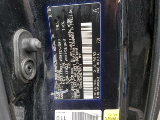 Photo 12 VIN: 5TDKK3DC0GS748778 - TOYOTA SIENNA LE 