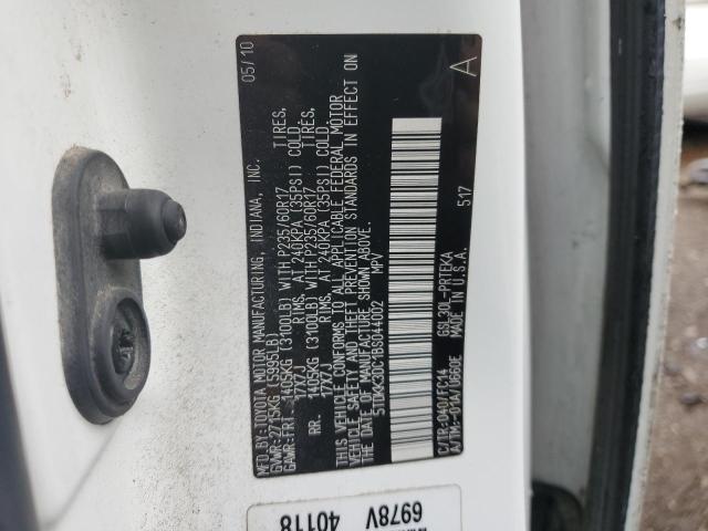 Photo 9 VIN: 5TDKK3DC1BS044002 - TOYOTA SIENNA LE 