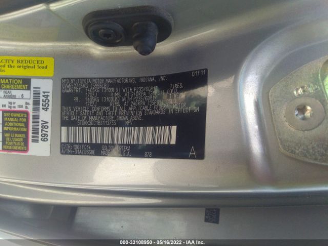 Photo 8 VIN: 5TDKK3DC1BS113755 - TOYOTA SIENNA 