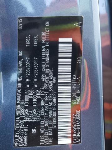 Photo 12 VIN: 5TDKK3DC1FS586092 - TOYOTA SIENNA LE 