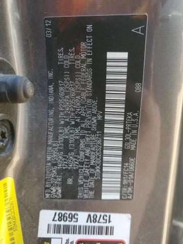 Photo 13 VIN: 5TDKK3DC2CS236711 - TOYOTA SIENNA LE 