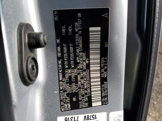 Photo 12 VIN: 5TDKK3DC2ES493452 - TOYOTA SIENNA LE 