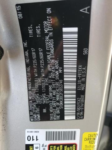 Photo 12 VIN: 5TDKK3DC2FS652746 - TOYOTA SIENNA LE 