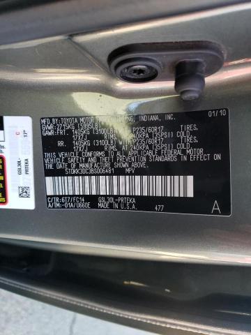 Photo 9 VIN: 5TDKK3DC3BS006481 - TOYOTA SIENNA LE 