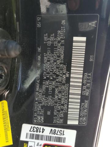 Photo 12 VIN: 5TDKK3DC3CS255655 - TOYOTA SIENNA LE 