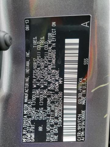 Photo 13 VIN: 5TDKK3DC3DS404390 - TOYOTA SIENNA LE 