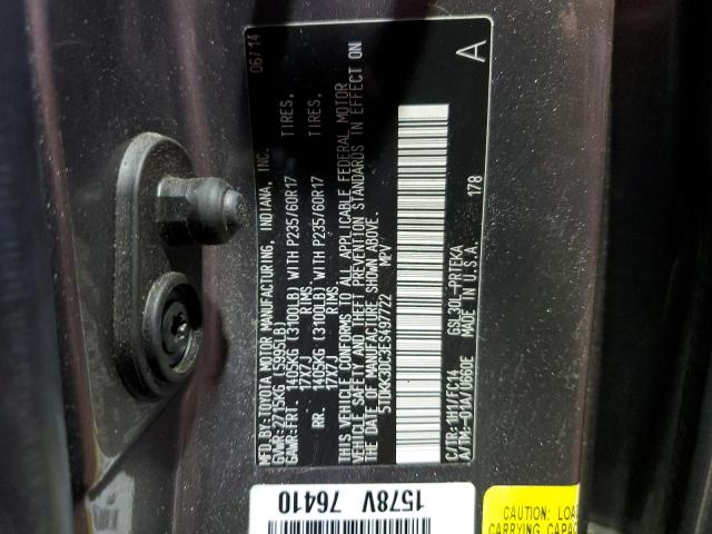 Photo 13 VIN: 5TDKK3DC3ES497722 - TOYOTA SIENNA LE 