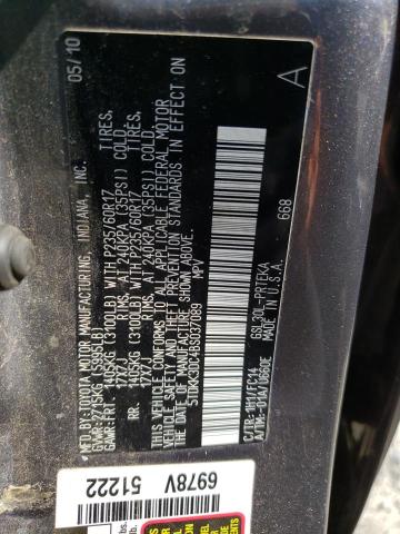 Photo 13 VIN: 5TDKK3DC4BS037089 - TOYOTA SIENNA LE 