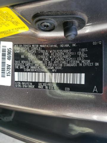 Photo 13 VIN: 5TDKK3DC4CS228805 - TOYOTA SIENNA LE 